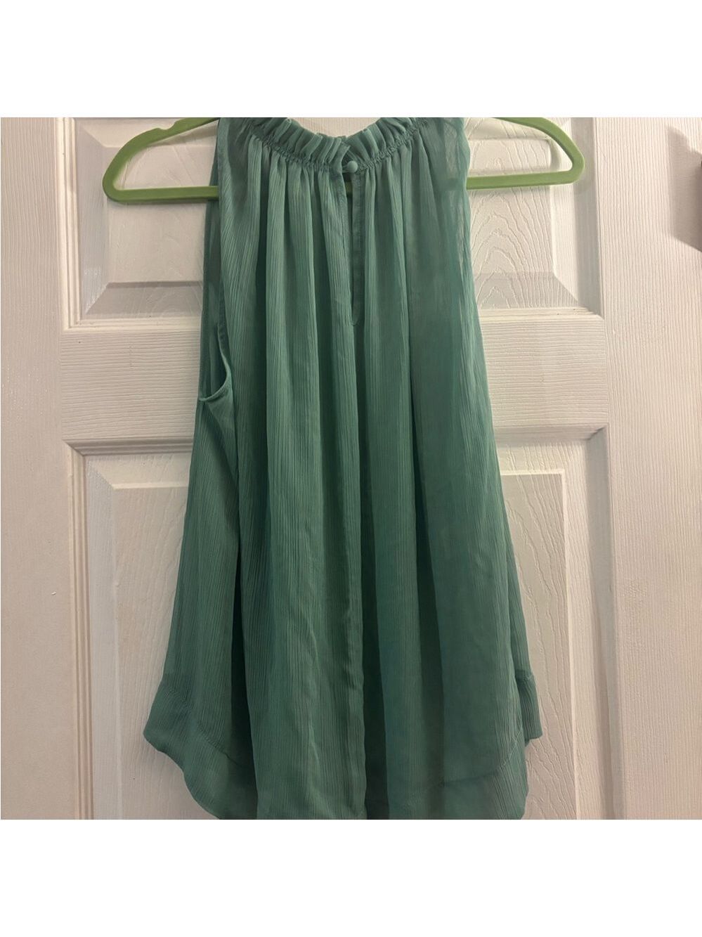 Flowy Green Sleeveless Top